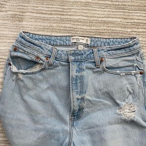 Abercrombie curve love mom jeans